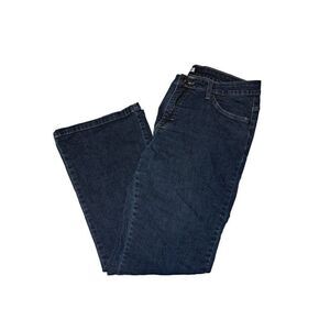 Lee Women's Size 16 Petite Blue Lower At The Waist Jeans 38x27 Bootcut